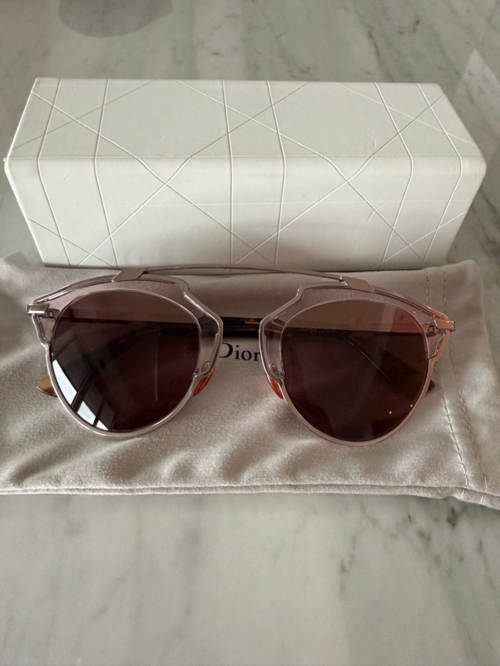 Dior So Real Rose-Tinted Sunglasses